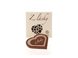 Čokoládové srdíčko "Z Lásky" mléčná 51% 18 g