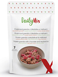 Proteinová granola s čokoládou a malinami 350 g (7 porcí)