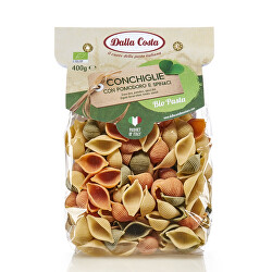 Těstoviny Tricolore Conchiglie BIO 400 g