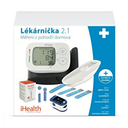 iHealth Elsősegély csomag Kit 2.1 - glükométer, vérnyomásmérő, oximéter