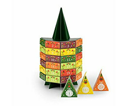 Adventní kalendář Strom 25 pyramidek BIO - SLEVA - poškozené dárkové balení
