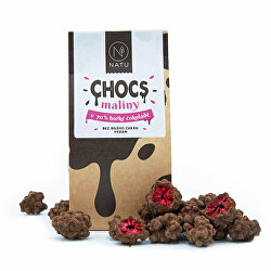 Chocs Maliny v 70% hořké čokoládě 100 g
