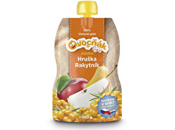 Ovocné pyré jablko - hruška - rakytník 200 g