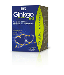 GS Ginkgo 60 Premium 60 + 30 tabliet edície 2022