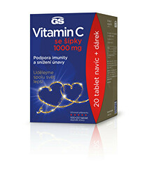 GS Vitamin C1000 + šípky 100 + 20 tbl.