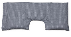 Nahřívací polštářek Krční - šedý puntík