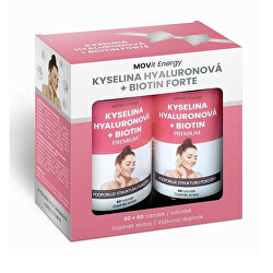 Dárkový balíček Kyselina hyaluronová + Biotin Forte 60+60 kapslí