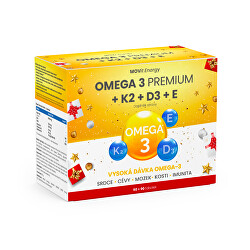 Omega 3 Premium + K2 + D3 + E 90+90 kapsúl