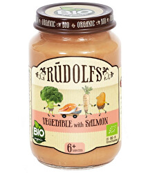 Zelenina s lososem BIO 190 g