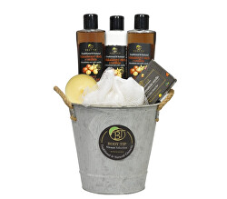Dárkové balení kosmetiky Makadamový ořech s vanilkou na kovovém stojanu