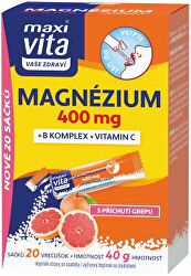 Magnézium 400 mg + B komplex + Vitamín C 20 sáčků