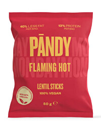Čočkové chipsy Flaming hot 50 g
