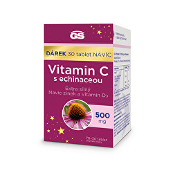 GS Vitamín C 500 s echinaceou 70 + 30 tbl.