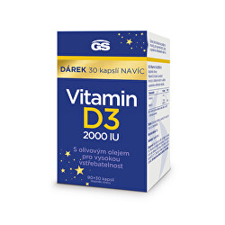 GS Vitamin D3 2000 IU 90+30 kapslí