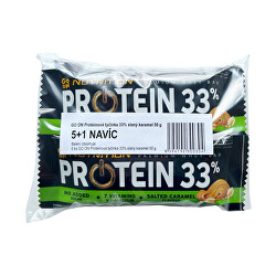 Proteinová tyčinka Go on 33% slaný karamel 50 g 5+1 navíc