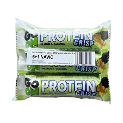 Proteinová tyčinka Go on crisp arašídy a karamel 50 g 5+1 navíc