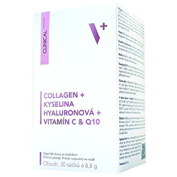 Collagen + kyselina Hyaluronová + vitamín C + Q10 30 sáčků x 8.8 g