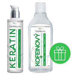 Keratin kúra 100 ml + kofeinový šampon 250 ml