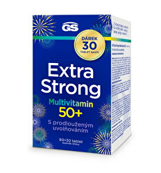 GS Extra Strong Multivitamin 50+, 90 + 30 tablet ZDARMA