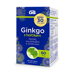 GS Ginkgo 60 mg s hořčíkem 90 + 30 tablet ZDARMA
