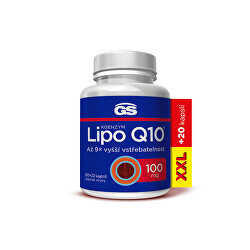 GS Koenzym Lipo Q10 100 mg 60 + 20 kapslí XXL