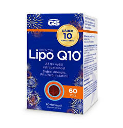 GS Koenzym Lipo Q10 60 mg, 60+10 kapslí ZDARMA