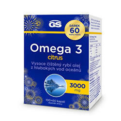 GS Omega 3 citrus 100 + 60 kapslí ZDARMA