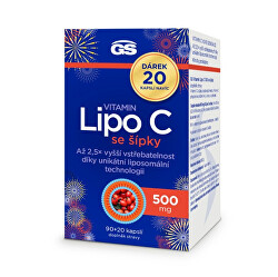 GS Vitamin Lipo C 500 mg se šípky 90 + 20 kapslí ZDARMA