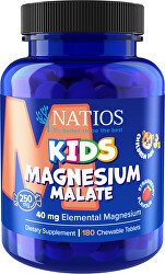Kids Magnesium Malate 250 mg 180 jahodových tabletek