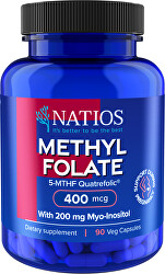 Methyl Folate - Aktivní kyselina listová 400 mcg 90 veganských kapslí