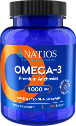 Omega-3 Premium Anchovies 1000 mg 100 softgel kapslí
