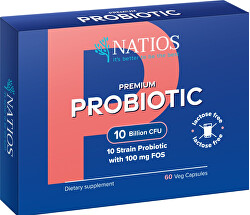 Premium Probiotic - Probiotika s FOS 10 miliard CFU, 10 kmenů 60 kapslí