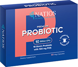Premium Probiotic - Probiotika s FOS 10 miliard CFU, 10 kmenů 60 kapslí