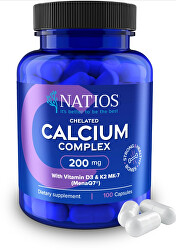 Vápník s vitamíny D3 a K2 MK-7 - 200 mg 100 kapslí