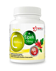 Vitamín C 1000 mg + šípek 50 mg 90 tablet