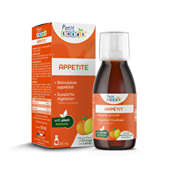 Dětský sirup na podporu a zvýšení chuti k jídlu 125 ml