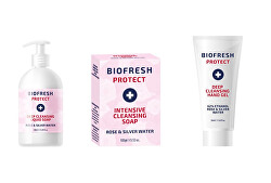 Antibakteriálne dezinfekčne tekuté mydlo BioFresh 500 ml + antibakteriálne dezinfekčné tuhé mydlo 100 g + Čistiaci antibakteriálny dezinfekčný gél na ruky 50 ml