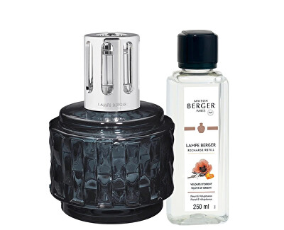 Dárková sada katalytická lampa Variation šedá + náplň Samet z Orientu 250 ml