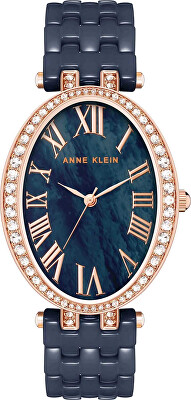 Anne Klein - 2. JAKOST -  Analogové hodinky Party Animal Oval AK/3900RGNV