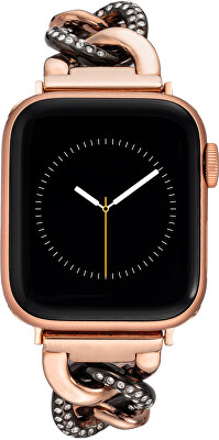 Anne Klein - Ocelový tah pro Apple Watch 38/40/41 mm - Rosegold/Gray WK/1018GYRT384041
