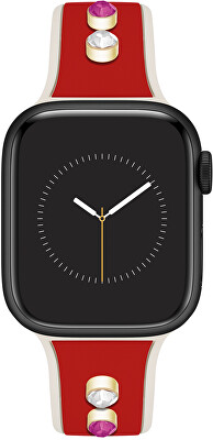 Anne Klein - Silikonový řemínek pro Apple Watch 38/40/41 mm WK/1082RDCH38
