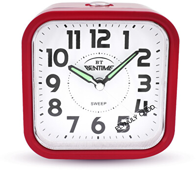 Bentime - Budík s plynulým chodem NB50-BM09504RD-O