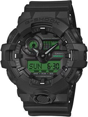 Casio - G-SHOCK Black and Electro Green GA-700BEG-1AER (607)