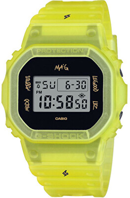 Casio - SET G-SHOCK The Origin DWE-5600JB-1A9ER J. Balvin Collaboration (+ náhradní řemínek a luneta) (322)