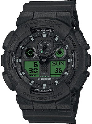 Casio - The G/G-SHOCK Black and Electro Green GA-100BEG-1AER (411)