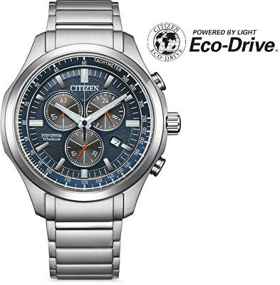 Citizen - Eco-Drive Sports Chronograph Super Titanium AT2530-85L