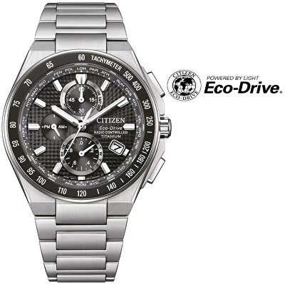 Citizen - Sports Eco-Drive Radio Controlled Super Titanium AT8390-55E