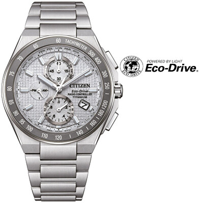 Citizen - Sports Eco-Drive Radio Controlled Super Titanium AT8391-52H