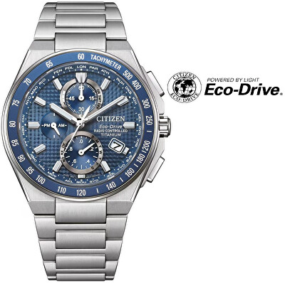 Citizen - Sports Eco-Drive Radio Controlled Super Titanium AT8396-59L