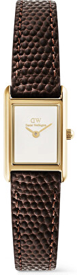 Daniel Wellington - Bound Mini 17x26 Dark Brown Lizard White G DW00100904